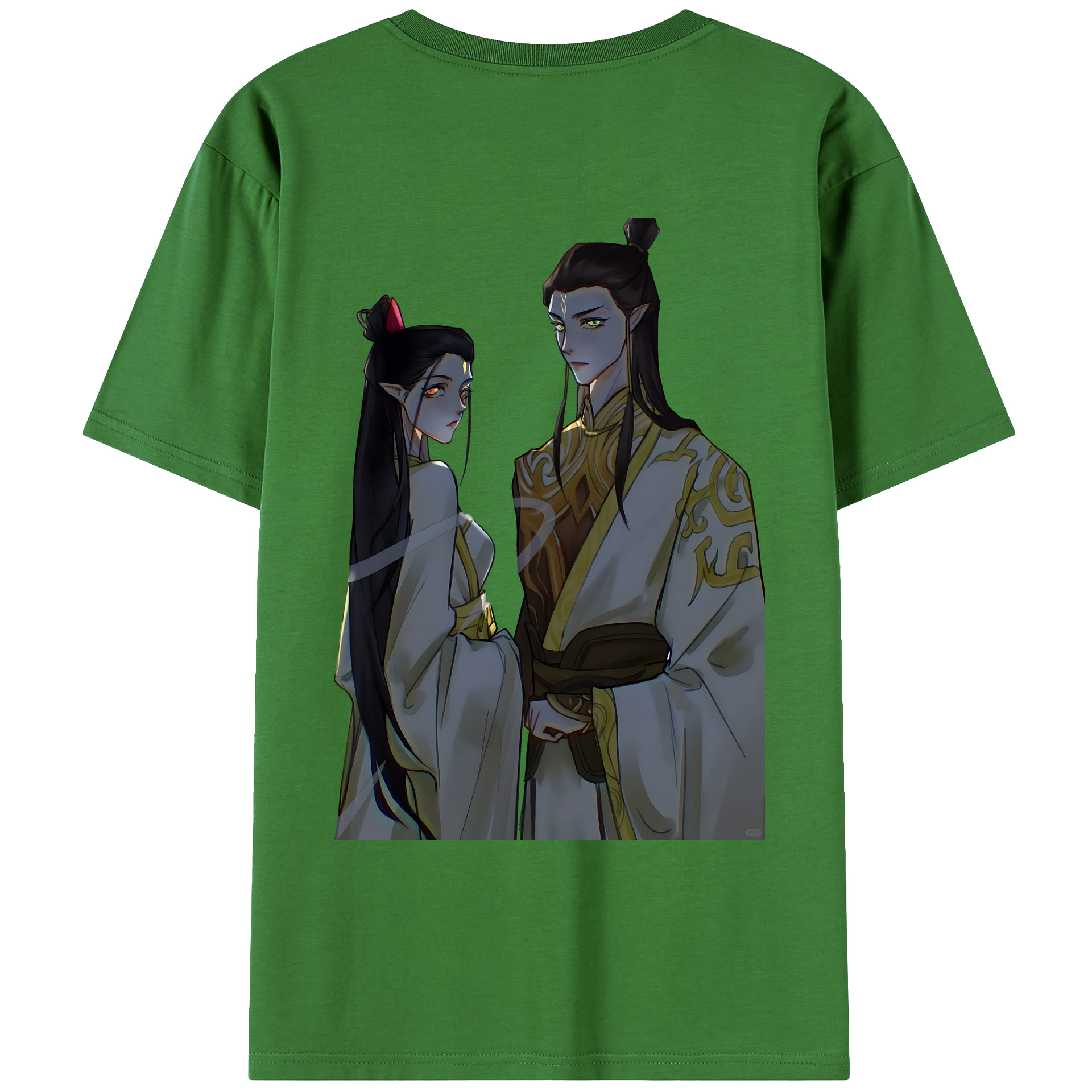 （画像用） Ne Zha 2 ナタ 魔童の大暴れ レディース半袖Tシャツ(バックプリント)
